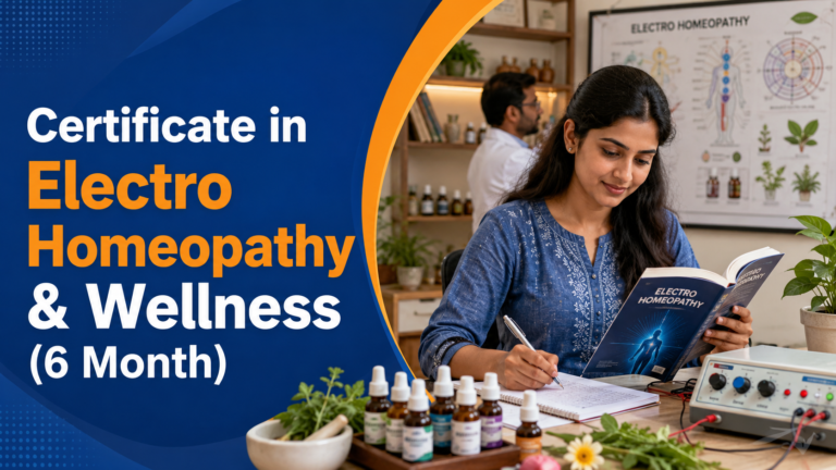 Certificate in Electro Homeopathy & Wellness (6 Month)