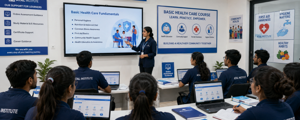 Basic Health Care Course at ATAL Institute with online assessment and certificate support
