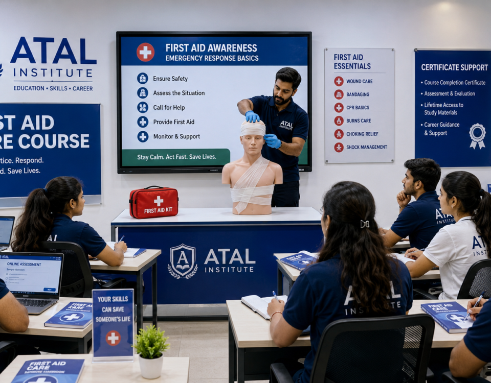 First Aid and Emergency Course 2026 Certificate vs Advanced fees duration admission at ATAL Institute