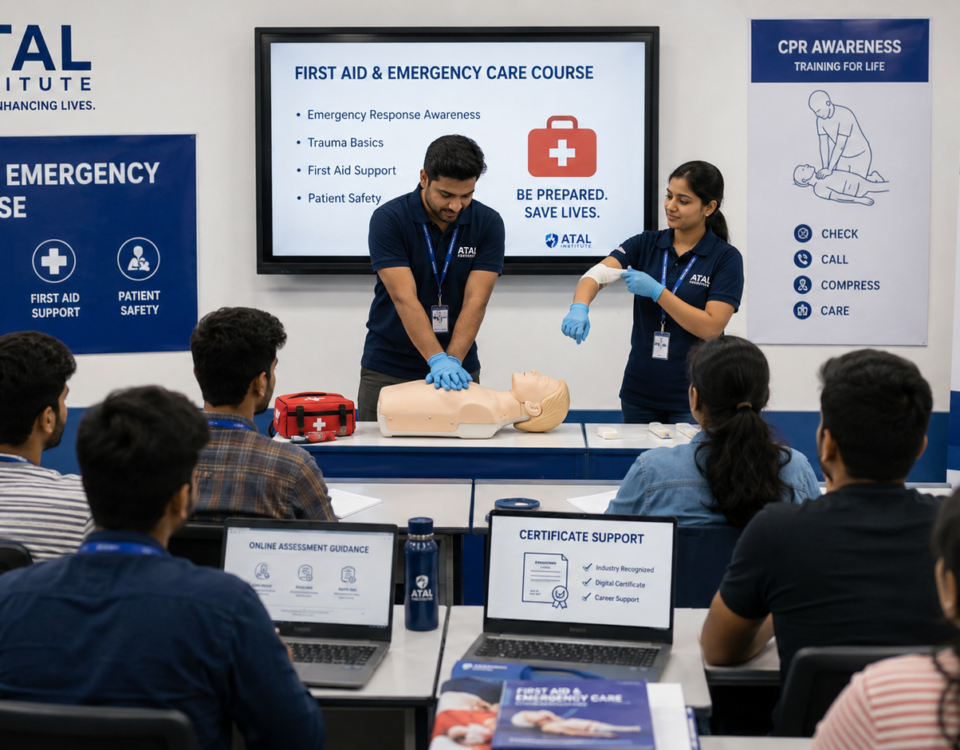 First Aid and Emergency Care Course at ATAL Institute with online assessment and certificate support
