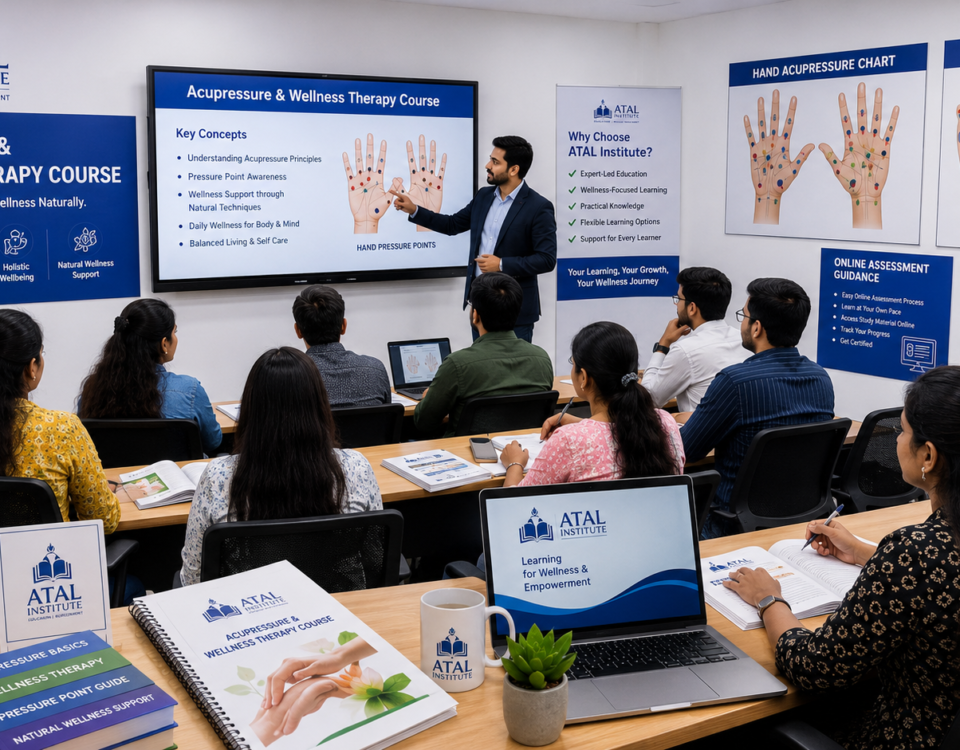 Acupressure and Wellness Therapy Course at ATAL Institute with online assessment and certificate support