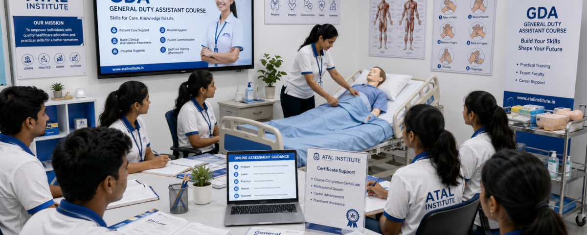 GDA Course 2026 General Duty Assistant fees eligibility duration admission guide at ATAL Institute