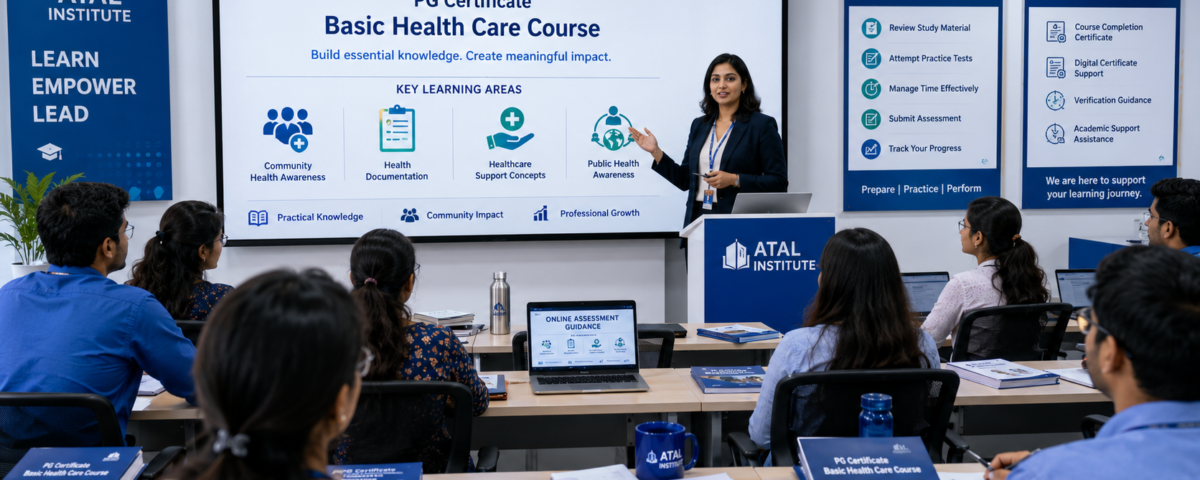 PG Certificate Basic Health Care Course 2026 fees eligibility duration admission details at ATAL Institute
