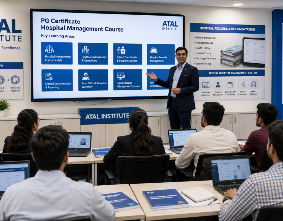 PG Certificate Hospital Management Course at ATAL Institute with online assessment and certificate support