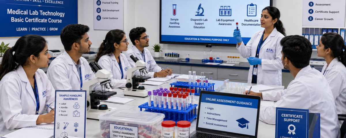 Medical Lab Technology Course 2026 Basic vs Advanced fees duration career scope at ATAL Institute