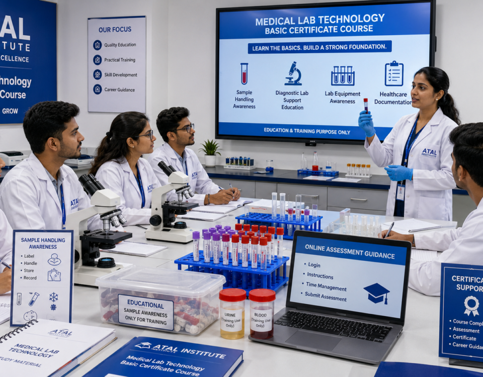 Medical Lab Technology Course 2026 Basic vs Advanced fees duration career scope at ATAL Institute