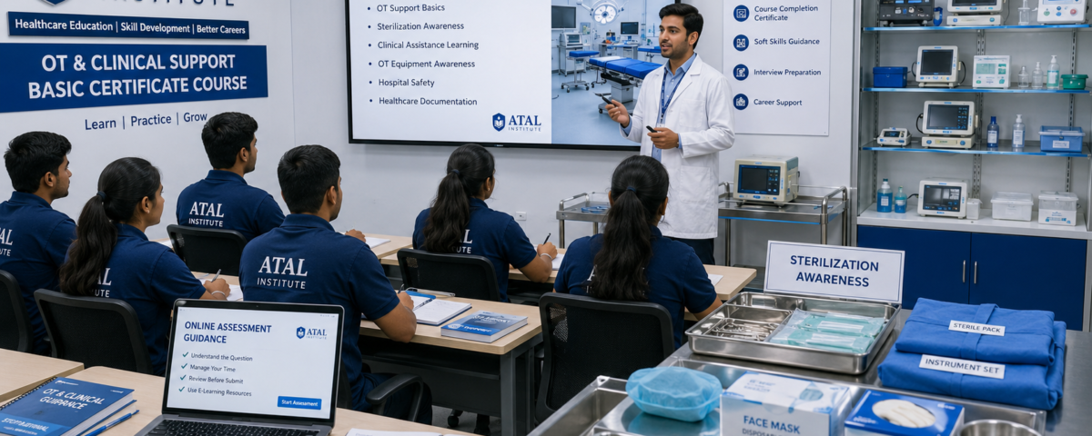 OT and Clinical Support Basic Certificate Course at ATAL Institute with online assessment and certificate support