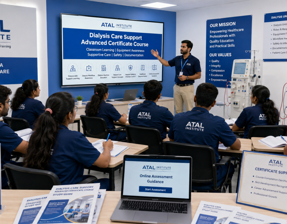 Dialysis Care Support Advanced Certificate Course at ATAL Institute with online assessment and certificate support