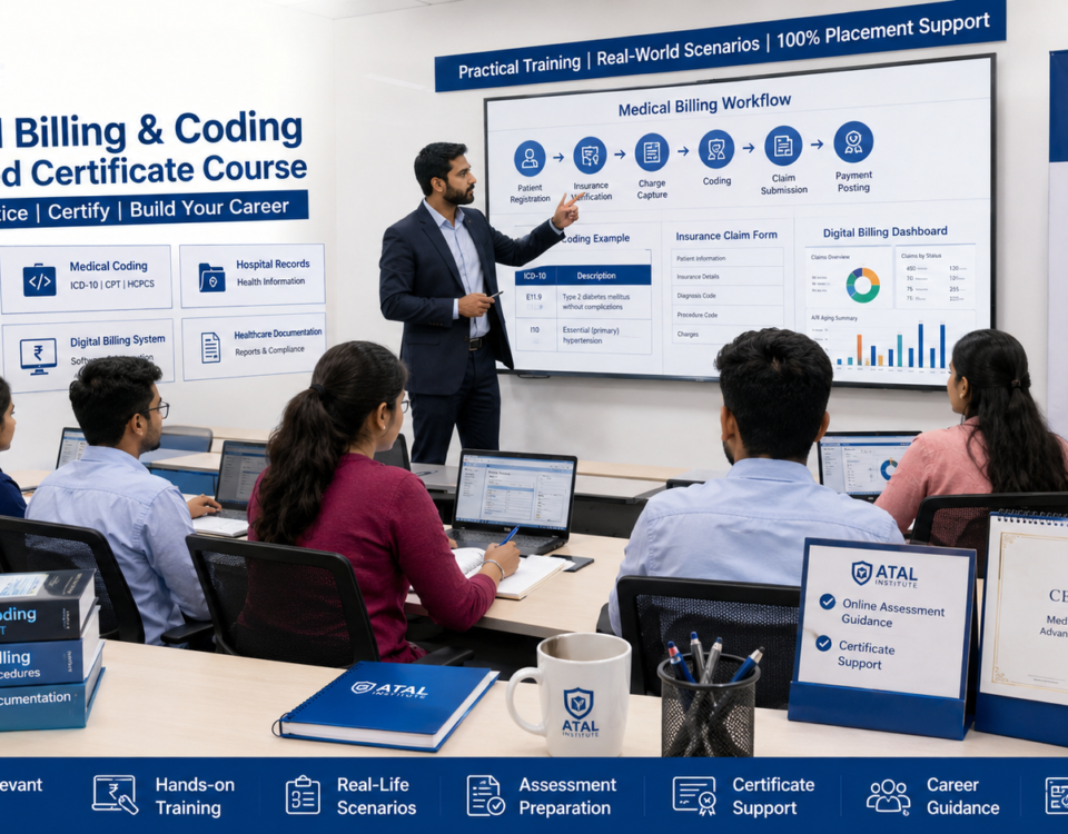 Medical Billing and Coding Advanced Certificate Course at ATAL Institute with online assessment and certificate support