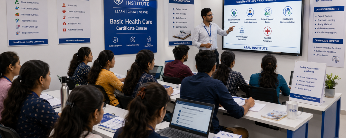 Basic Health Care Course 2026 1 year fees eligibility duration admission details at ATAL Institute