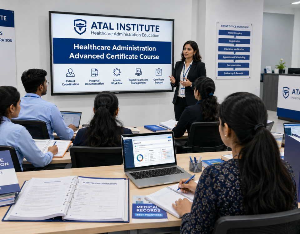 Healthcare Administration Advanced Certificate Course at ATAL Institute with online assessment and certificate support