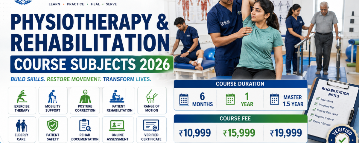 Physiotherapy Rehabilitation Course Subjects 2026 Syllabus ATAL Institute
