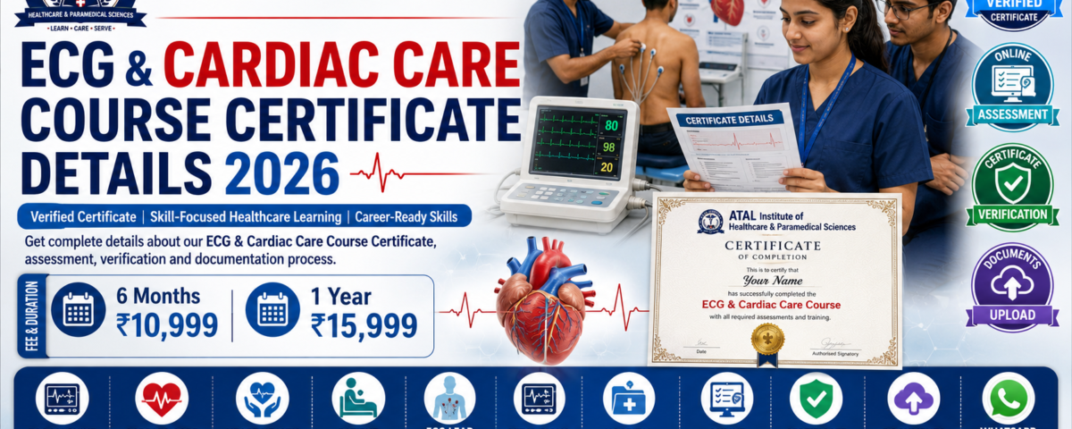 ECG Cardiac Care Course Certificate Details 2026 Fee Duration Verification ATAL Institute