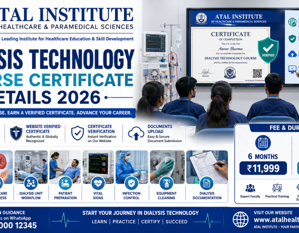 Dialysis Technology Course Certificate Details 2026 Fee Duration Verification ATAL Institute