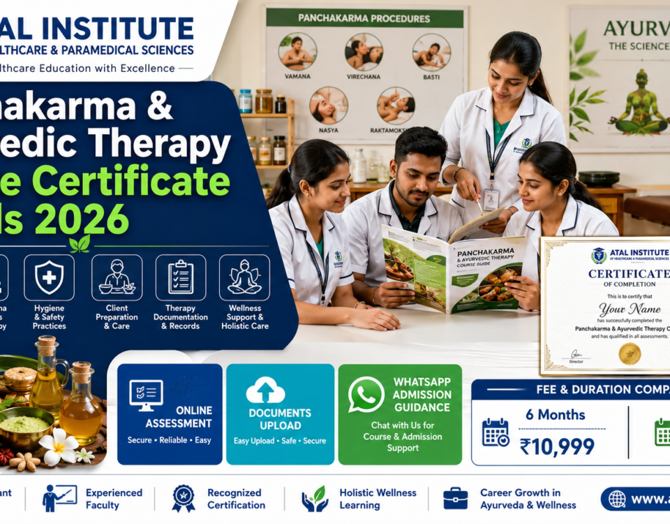 Panchakarma Ayurvedic Therapy Course Certificate Details 2026 Fee Duration Verification ATAL Institute