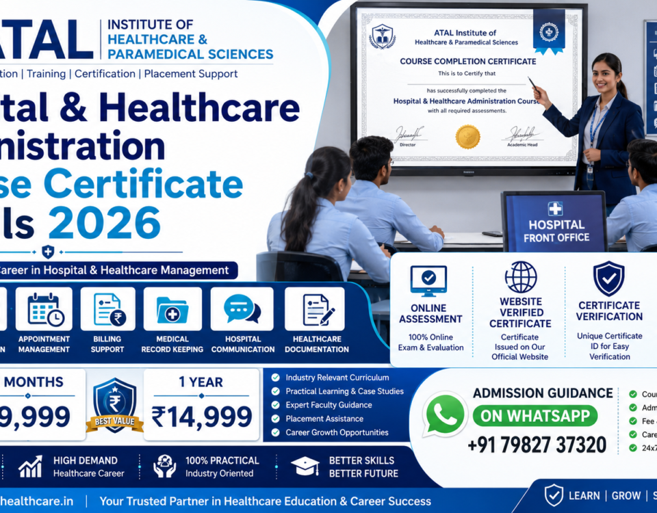 Hospital Healthcare Administration Course Certificate Details 2026 Fee Duration Verification ATAL Institute
