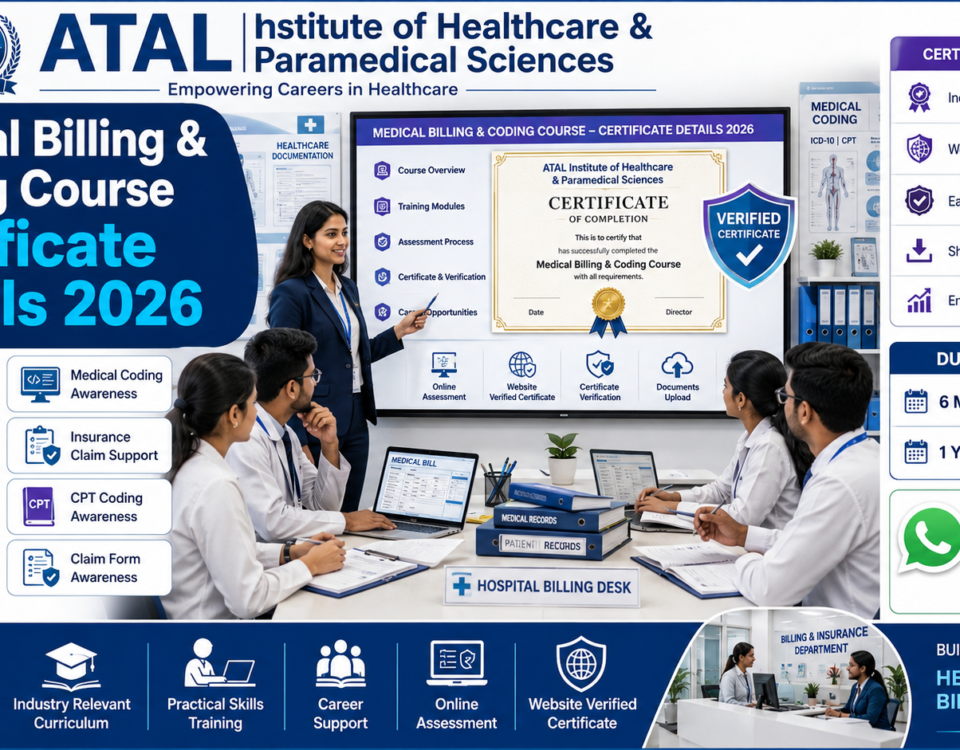 Medical Billing Coding Course Certificate Details 2026 Fee Duration Verification ATAL Institute
