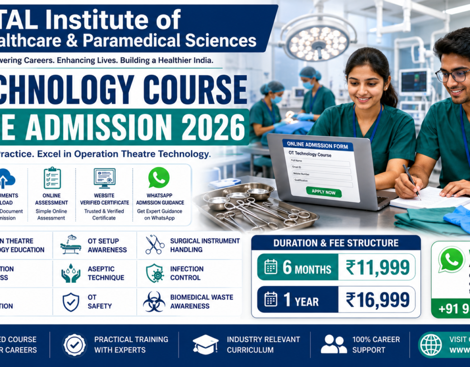 OT Technology Course Online Admission 2026 OT Technician Fee Duration Certificate ATAL Institute