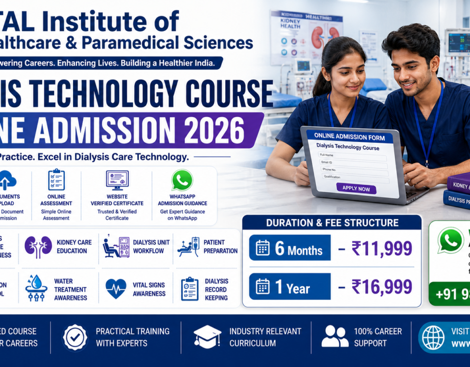 Dialysis Technology Course Fees 2026 with 6 months and 1 year programs