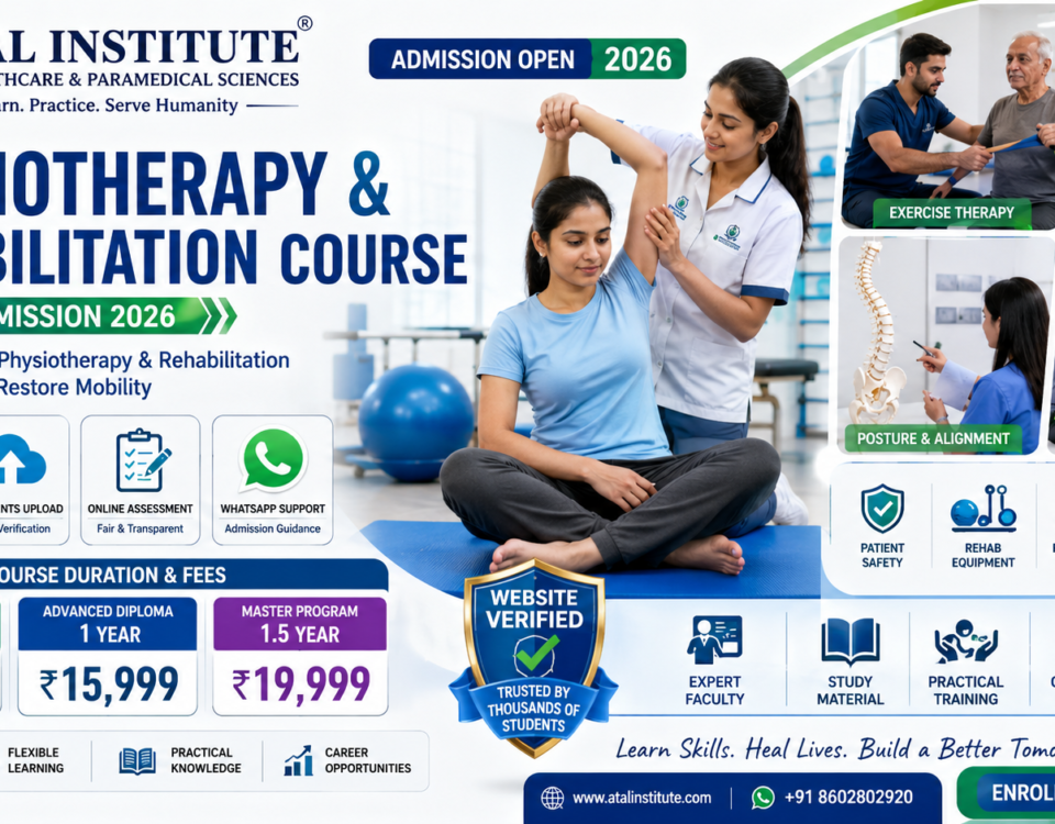 Physiotherapy and Rehabilitation Course Fees 2026 with 6 months, 1 year and master program