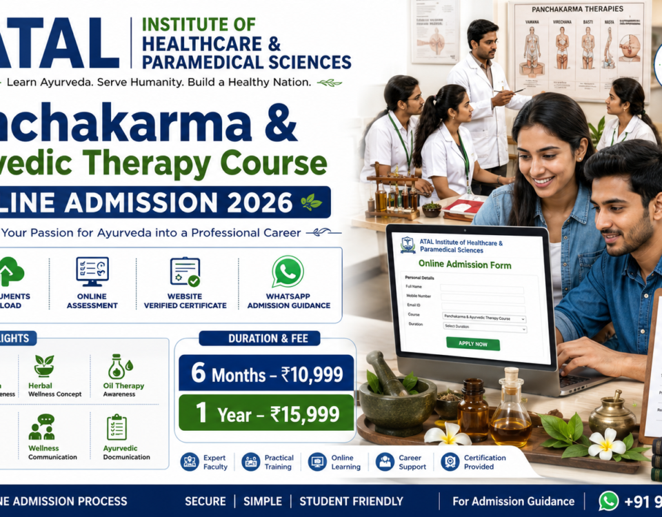 Panchakarma Ayurvedic Therapy Course Online Admission 2026 Fee Duration Certificate ATAL Institute