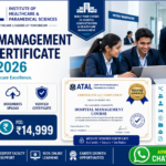 PG Certificate Hospital Management Course Certificate Details 2026 Fee Duration Verification ATAL Institute