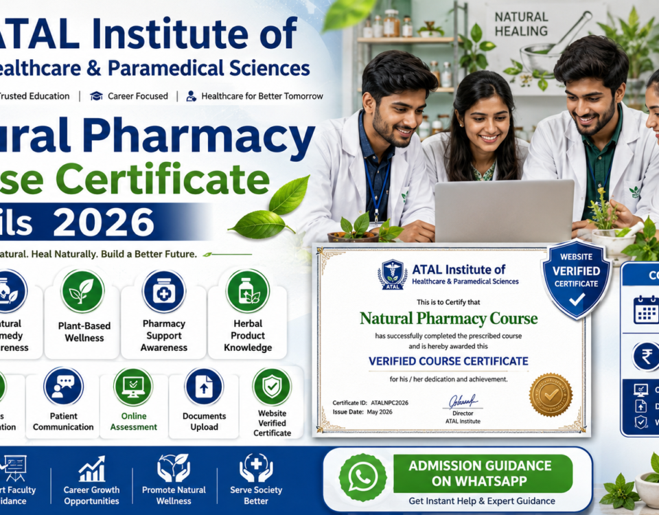 Natural Pharmacy Course Fees 2026 with 1 Year Duration and Online Admission