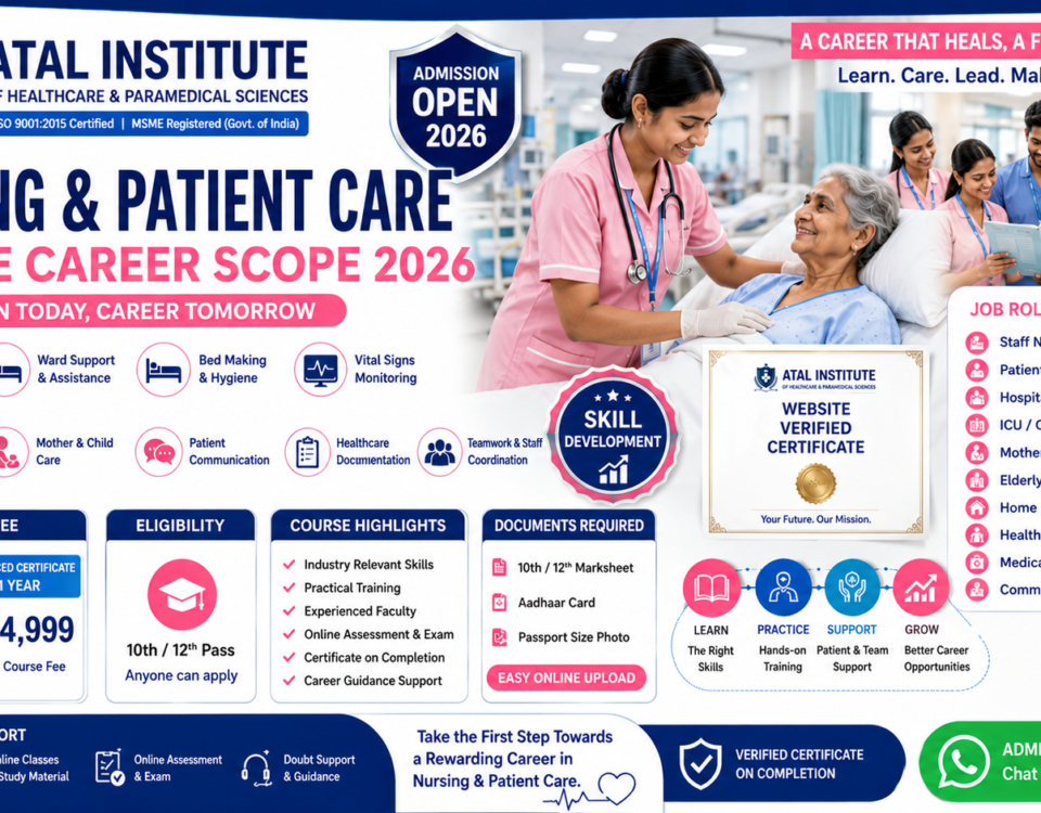 Nursing Patient Care Course Career Scope 2026 Job Role Skills Fee Duration ATAL Institute