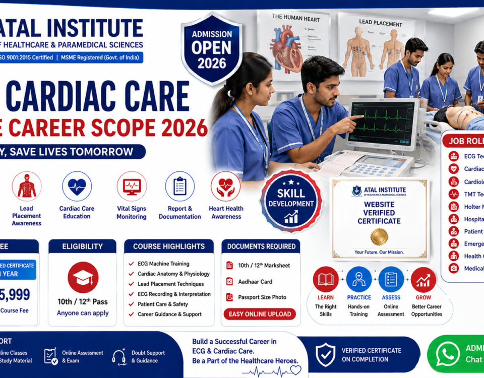 ECG Cardiac Care Course Career Scope 2026 Job Role Skills Fee Duration ATAL Institute