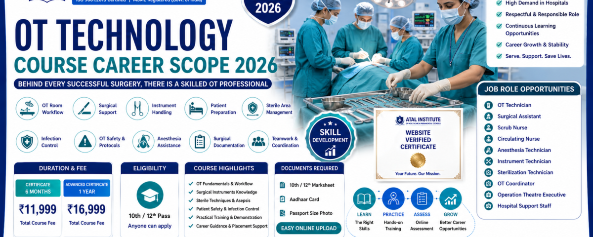 OT Technology Course Career Scope 2026 Operation Theatre Job Role Skills Fee Duration ATAL Institute