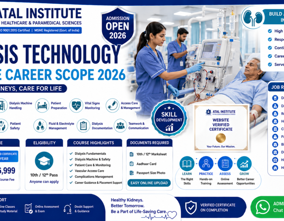 Dialysis Technology Course Career Scope 2026 Job Role Skills Fee Duration ATAL Institute