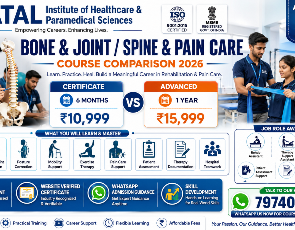 Bone Joint Spine Pain Care Course Comparison 2026 Certificate vs Advanced Fee Duration ATAL Institute