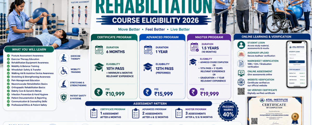 Physiotherapy and Rehabilitation Course Subjects and Syllabus 2026