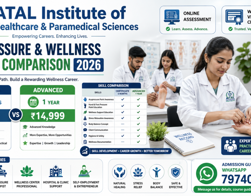 Acupressure Wellness Course Comparison 2026 Certificate vs Advanced Fee Duration ATAL Institute
