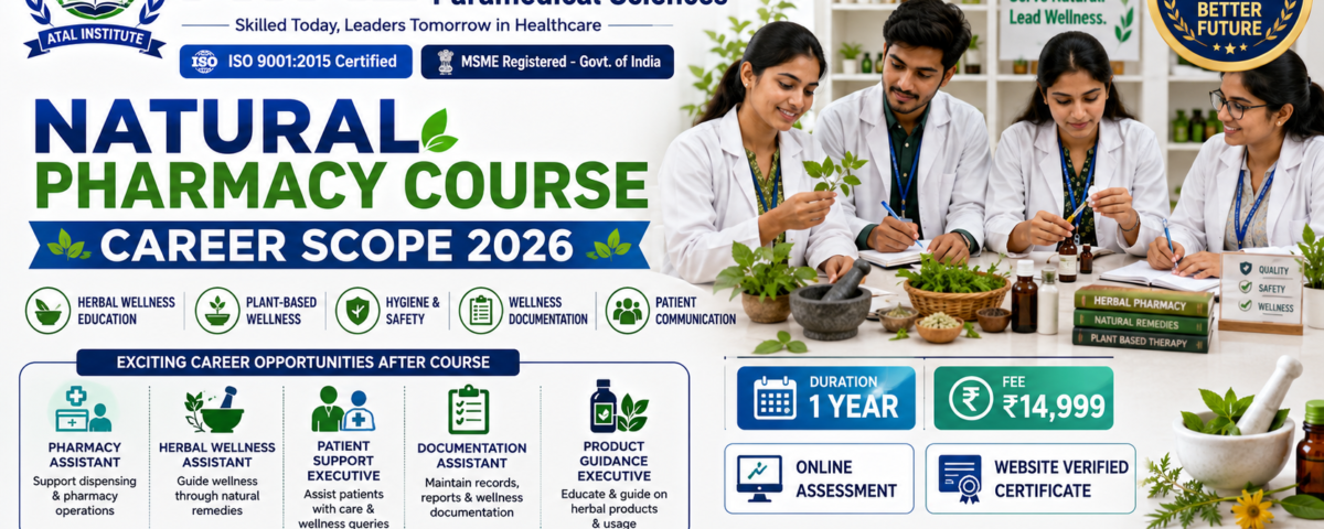 Natural Pharmacy Course Career Scope 2026 Job Role Skills Fee Duration ATAL Institute