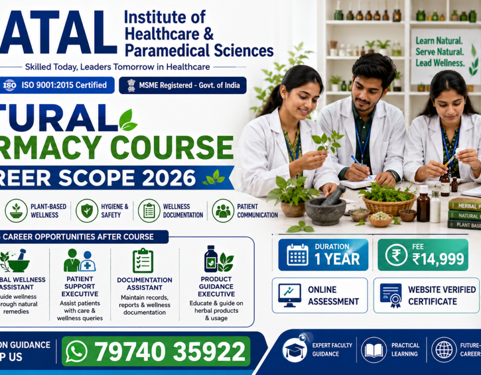 Natural Pharmacy Course Career Scope 2026 Job Role Skills Fee Duration ATAL Institute