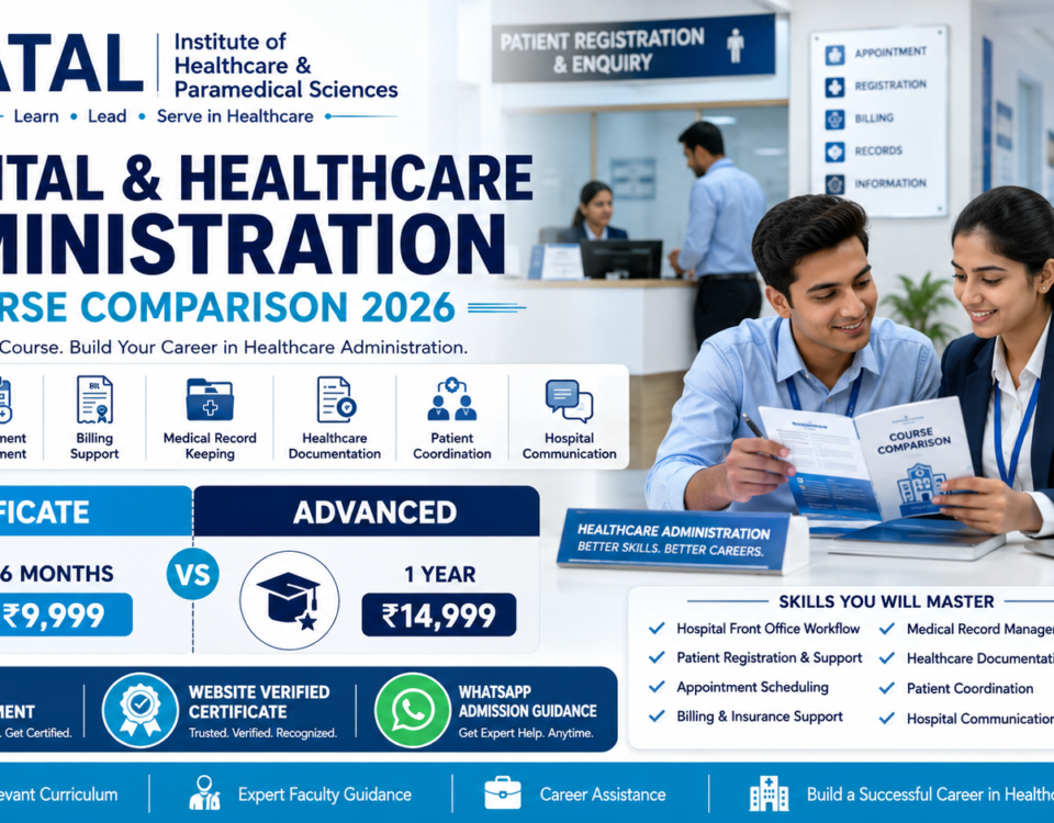 Hospital Healthcare Administration Course Comparison 2026 Certificate vs Advanced Fee Duration ATAL Institute