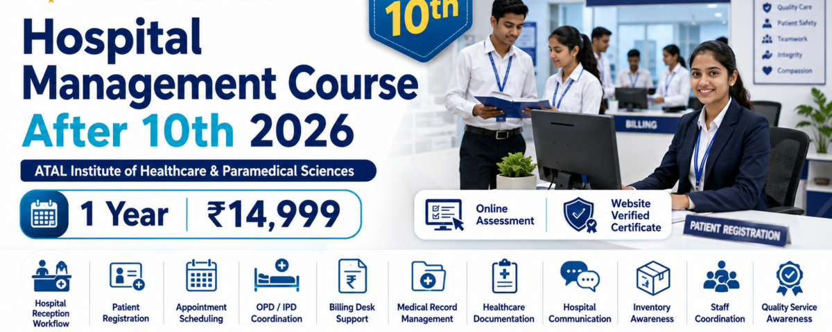 Hospital Management Course After 10th 2026 Fee Duration Eligibility ATAL Institute