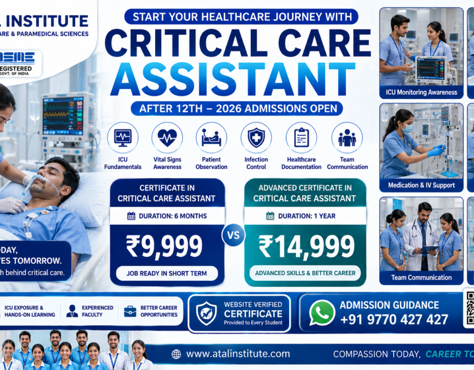 Critical Care Assistant Course After 12th 2026 Fee Duration Eligibility ATAL Institute
