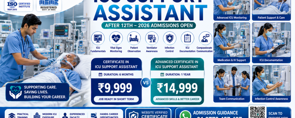 ICU Support Assistant Course After 12th 2026 Fee Duration Eligibility ATAL Institute