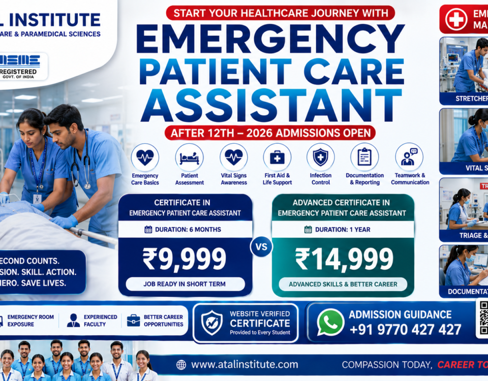 Emergency Patient Care Assistant Course After 12th 2026 Fee Duration Eligibility ATAL Institute