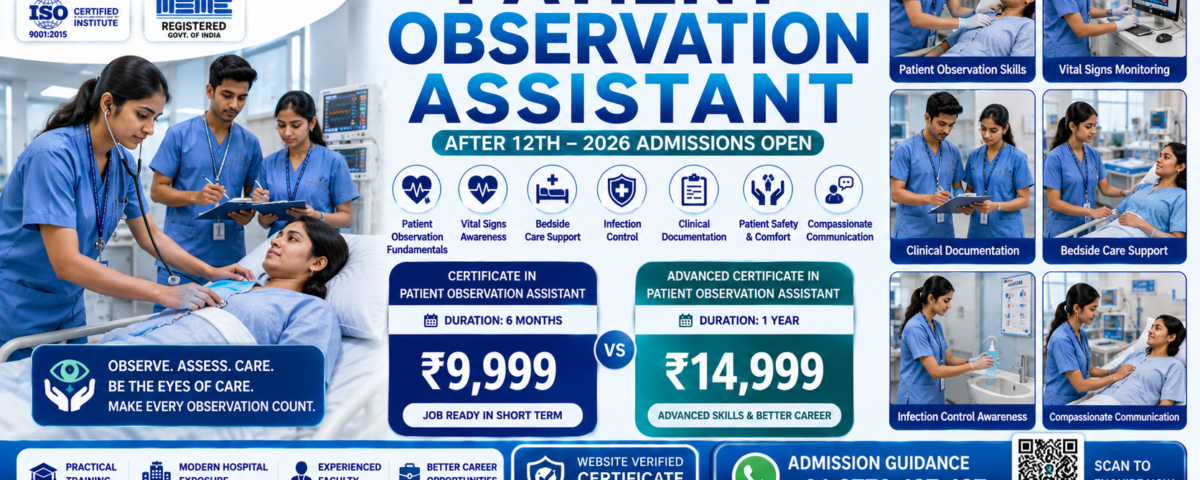 Patient Observation Assistant Course After 12th 2026 Fee Duration Eligibility ATAL Institute