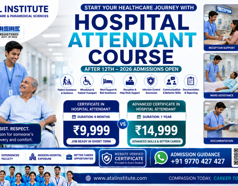 Hospital Attendant Course After 12th 2026 Fee Duration Eligibility ATAL Institute