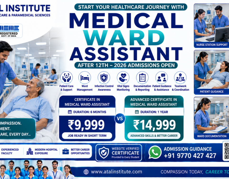 Medical Ward Assistant Course After 12th 2026 ATAL Institute