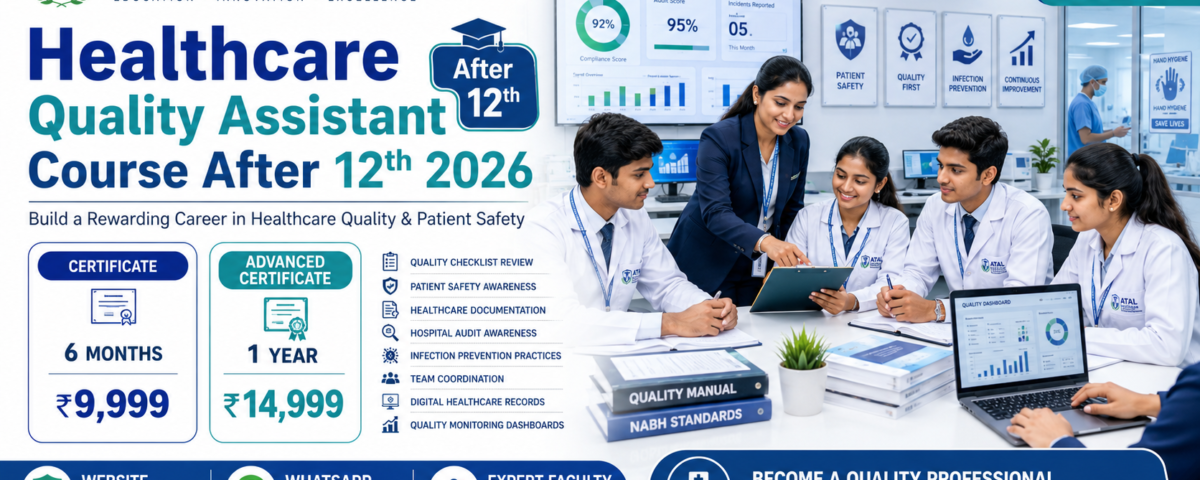 Healthcare Quality Assistant Course After 12th 2026 Fee Duration Eligibility ATAL Institute