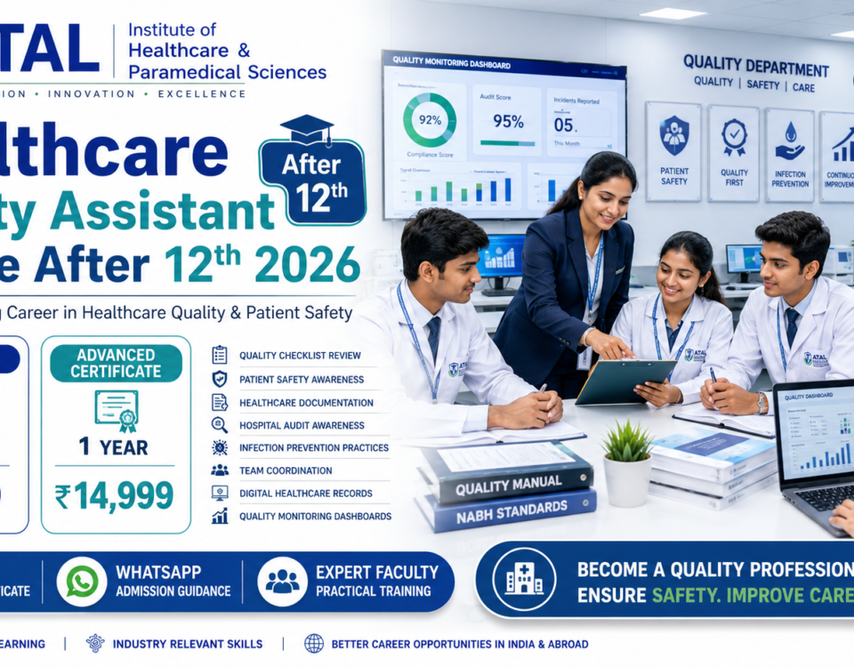 Healthcare Quality Assistant Course After 12th 2026 Fee Duration Eligibility ATAL Institute