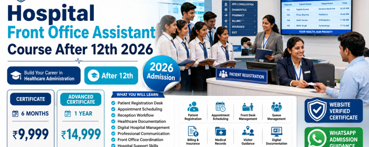 Hospital Front Office Assistant Course After 12th 2026 Fee Duration Eligibility ATAL Institute