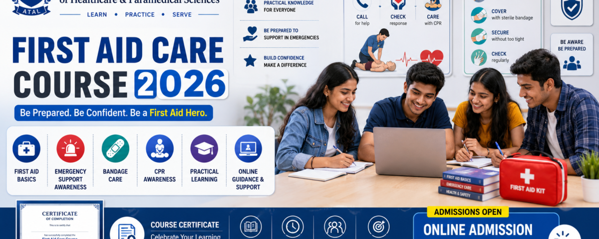 First Aid Care Course 2026 fees eligibility subjects and admission at ATAL Institute