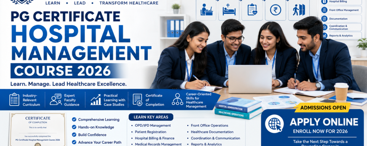 PG Certificate Hospital Management Course 2026 fees eligibility subjects and admission at ATAL Institute