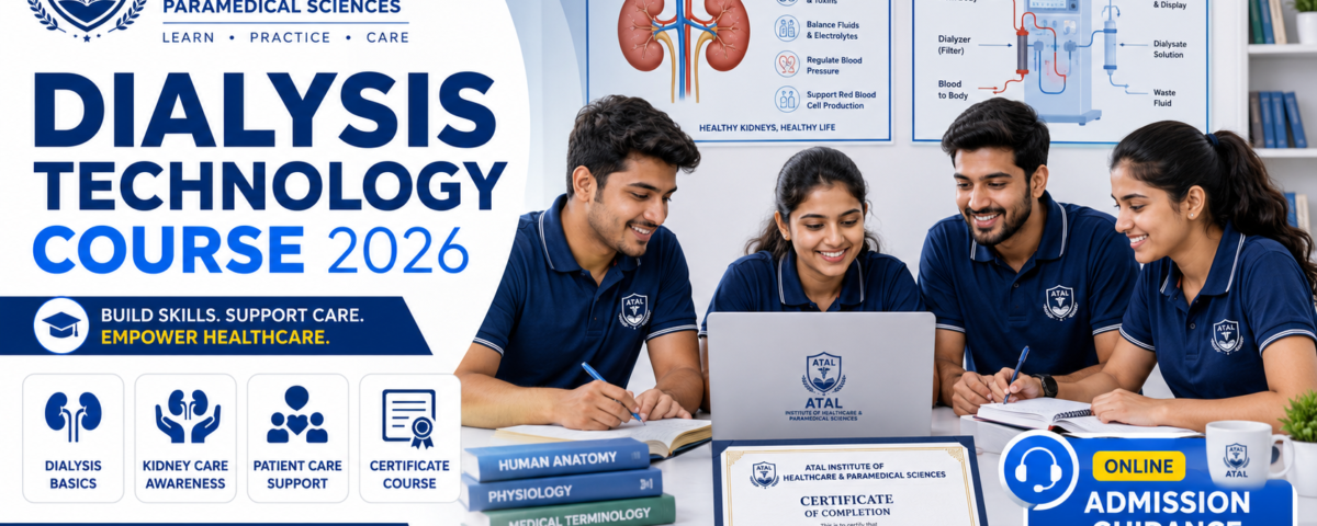 Dialysis Technology Course After 12th 2026 fees eligibility duration career scope at ATAL Institute